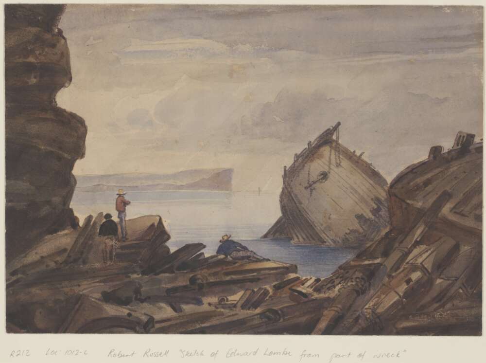 sketch-of-edward-lombe-from-part-of-wreck-middle-head-new-south-wales