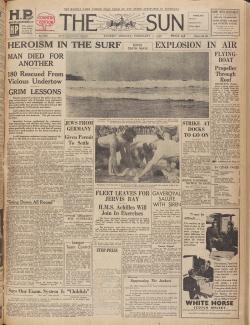 BlackSundayBondi TheSun7Feb1938p1