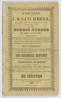 The life of J. Knatchbull, executed at Darlinghurst, Sydney, on